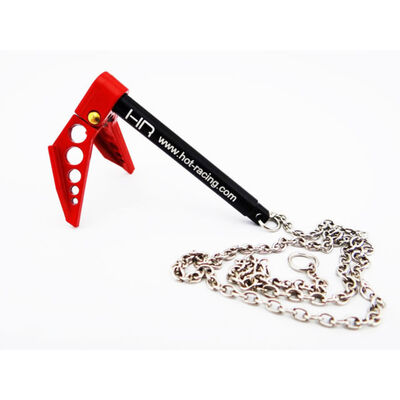 1/10 Scale Portable Fold Up Winch Anchor Red Black 1/10 Scale Portable Fold Up Winch Anchor Red Black