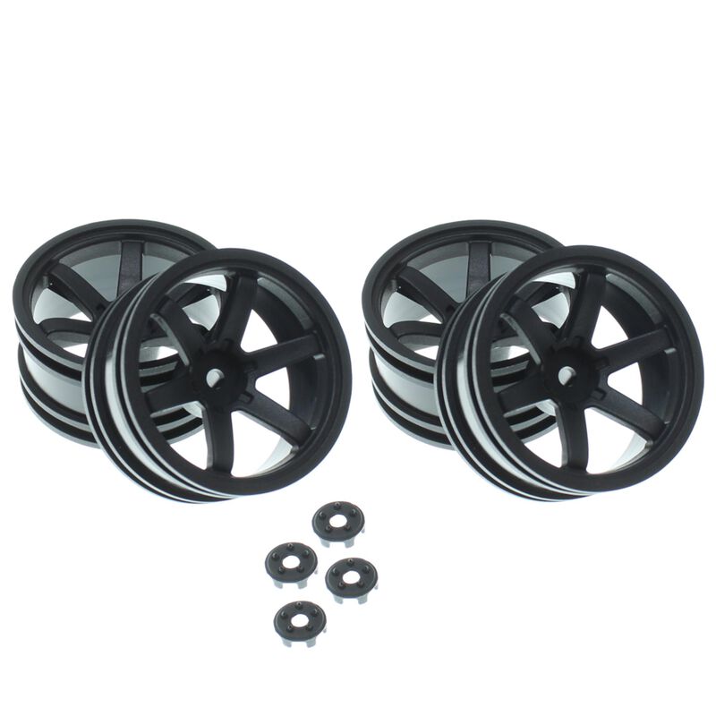 Redcat Racing Wheel Rim Hubs With Pins - 10mm, 4-Piece Set (For Use With Nylon Locknuts)