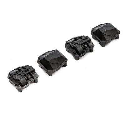 AR45P AR45 Differential Covers, Black: SCX10 III AR45P AR45 Differential Covers, Black: SCX10 III