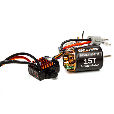 Firma 70A Brushed Smart ESC, 2S-3S: IC3 / 15T Brushed Motor Combo Firma 70A Brushed Smart ESC, 2S-3S: IC3 / 15T Brushed Motor Combo