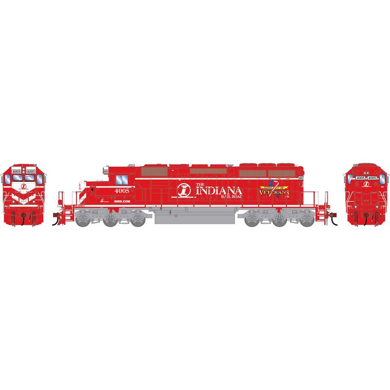 Athearn HO ATH SD40-2 Locomotive w/DCC & Sound, INRD 'Veterans' #4005