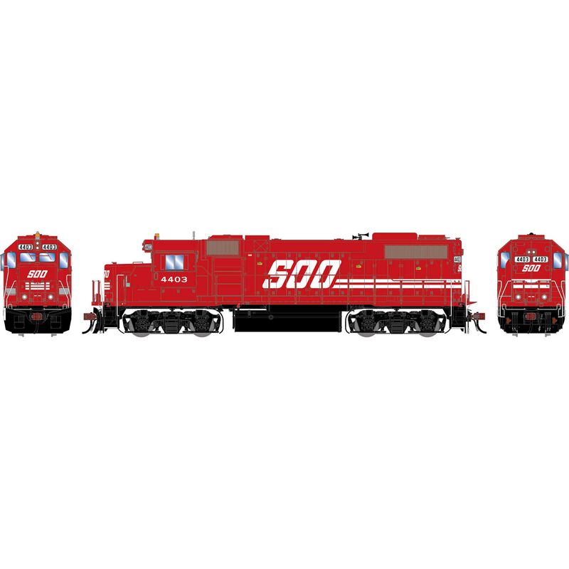 Athearn Genesis HO GEN GP38-2 Locomotive w/DCC & Sound, SOO #4403