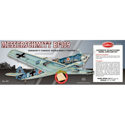 Messerschmitt BF-109 Laser Cut Kit, 24.5" Messerschmitt BF-109 Laser Cut Kit, 24.5"