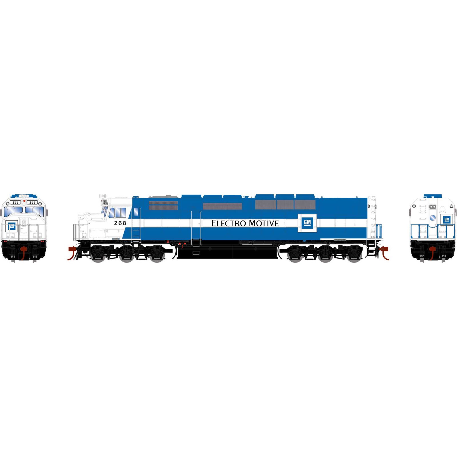 HO SDP40F Locomotive, EMD #268