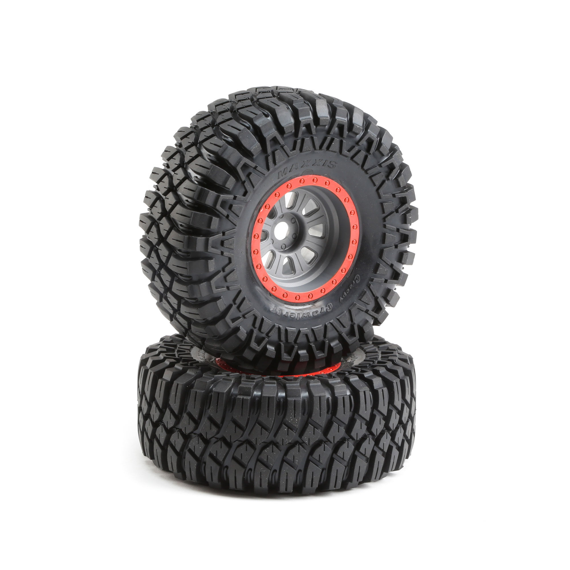 Losi 1/6 Maxxis Creepy Crawler LT Front/Rear 3.6 Pre-Mounted Tires