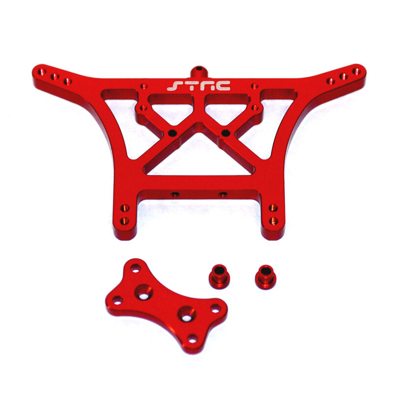 STRC Aluminum Rear Shock Tower, Red Slash, Stampede, Rustler Horizon
