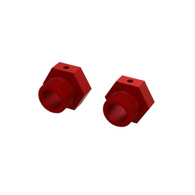Aluminum Wheel Hex, 24mm, Red (2) Aluminum Wheel Hex, 24mm, Red (2)