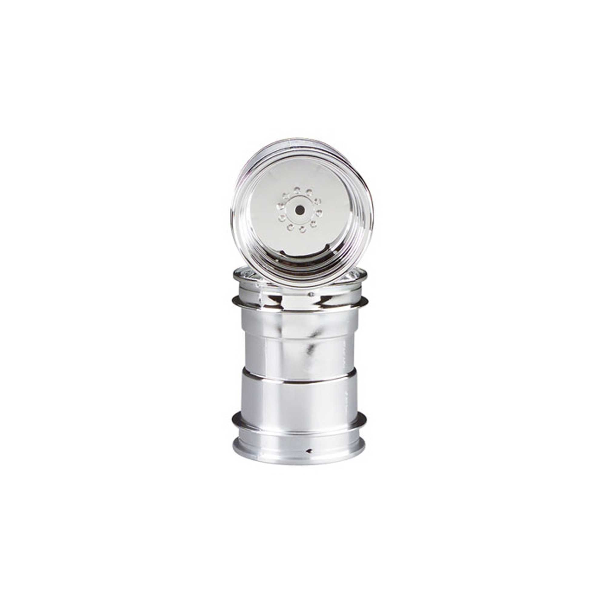 Axial 1/10 Scale 2.2 Trail Ready HD Beadlock Wheels - Chrome 12mm Hex (Pair)