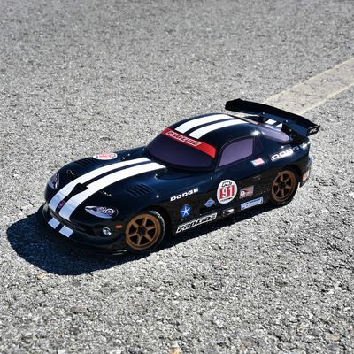 1/12 Pre-Cut 2002 Dodge Viper GTS Black Body: Losi NASCAR 1/12 Pre-Cut 2002 Dodge Viper GTS Black Body: Losi NASCAR