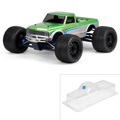 1/8 1972 Chevy C-10 Long Bed Clear Body: Monster Truck 1/8 1972 Chevy C-10 Long Bed Clear Body: Monster Truck