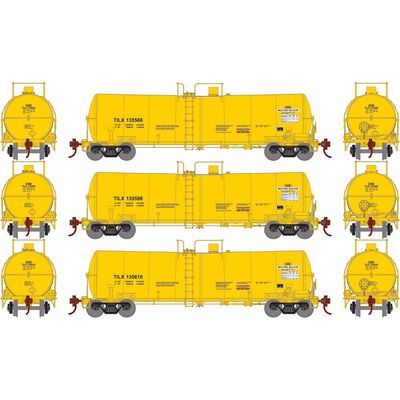 HO 16,000 Gallon Clay Tank, TILX #135566 / #135598 / #135610 (3) HO 16,000 Gallon Clay Tank, TILX #135566 / #135598 / #135610 (3)