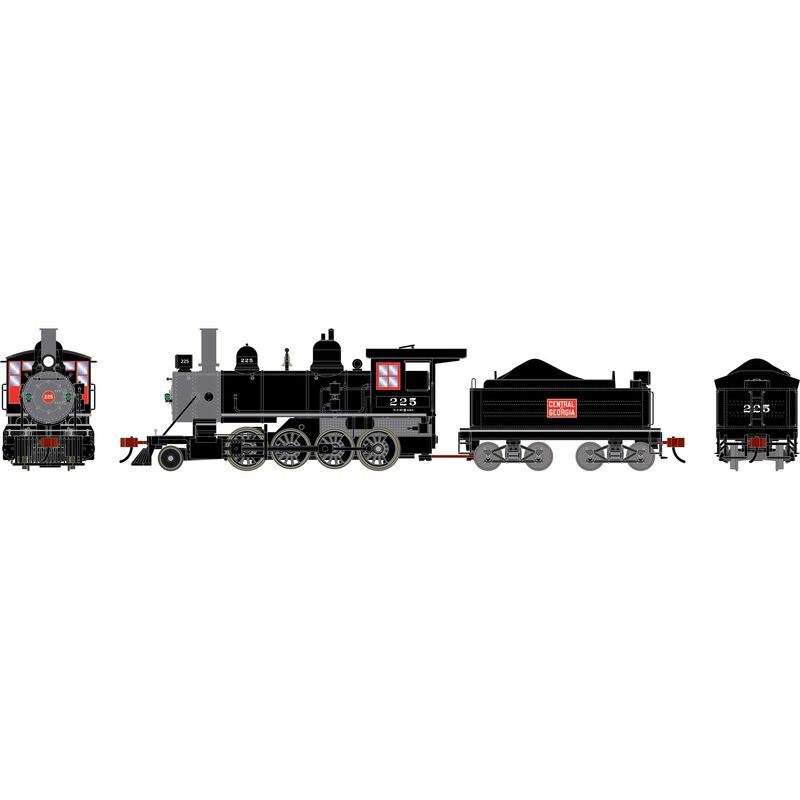 HO ATH 2-8-0 Steam Locomotive w/DCC & Sound, CG #225