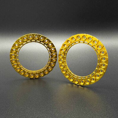 1/10 SLUICE 1.9" Rock Crawler Beadlock Wheel Rings, Gold (2) 1/10 SLUICE 1.9" Rock Crawler Beadlock Wheel Rings, Gold (2)