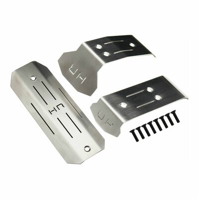 Stainless Steel Skid Plate Set, 1/10 Traxxas Mini Maxx Stainless Steel Skid Plate Set, 1/10 Traxxas Mini Maxx