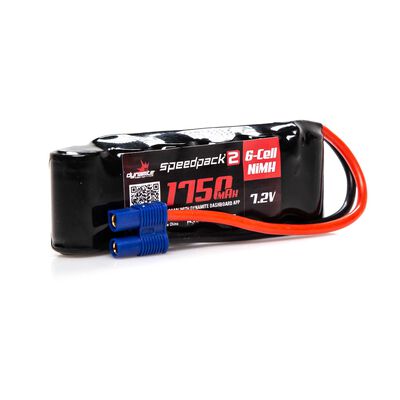 7.2V 1750mAh 6-Cell Speedpack2 Flat NiMH Battery: EC3 7.2V 1750mAh 6-Cell Speedpack2 Flat NiMH Battery: EC3