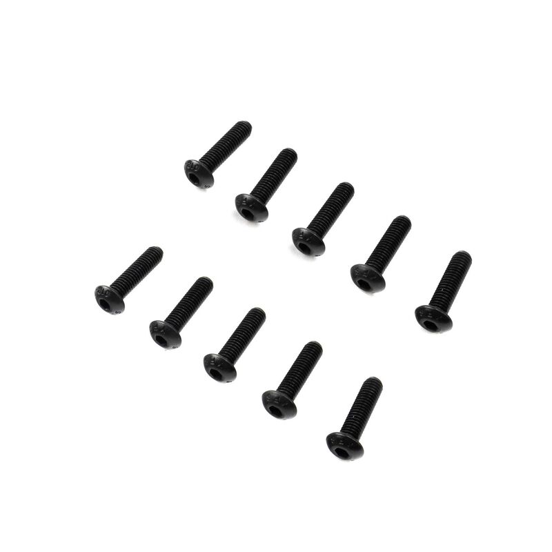 Losi Button Head Screws, M6 x 20mm, Steel (10)