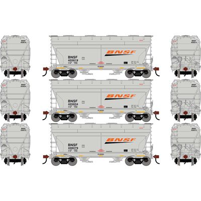HO ATH ACF 2970 Covered Hopper, BNSF #405819/405834/406079 (3) HO ATH ACF 2970 Covered Hopper, BNSF #405819/405834/406079 (3)