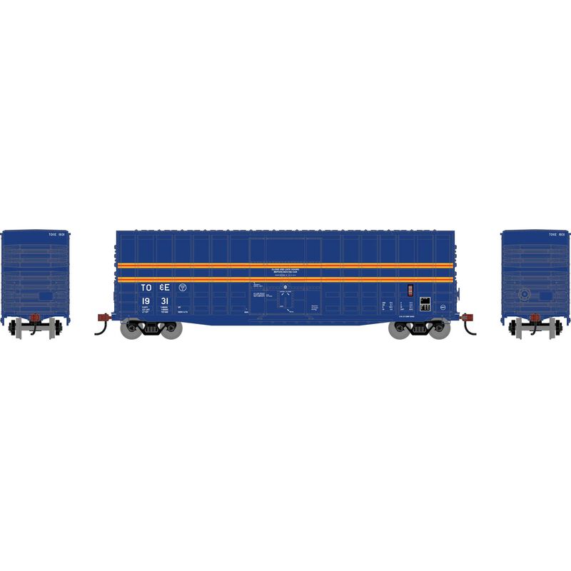 HO RND 50' Waffle High Cube Box Car TOE #1931