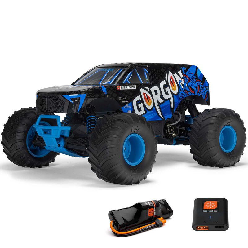ARRMA 1/10 GORGON 2WD RTR Brushed Monster Truck (Battery & Charger Included), Blue ARRMA 1/10 GORGON 2WD RTR Brushed Monster Truck (Battery & Charger Included), Yellow