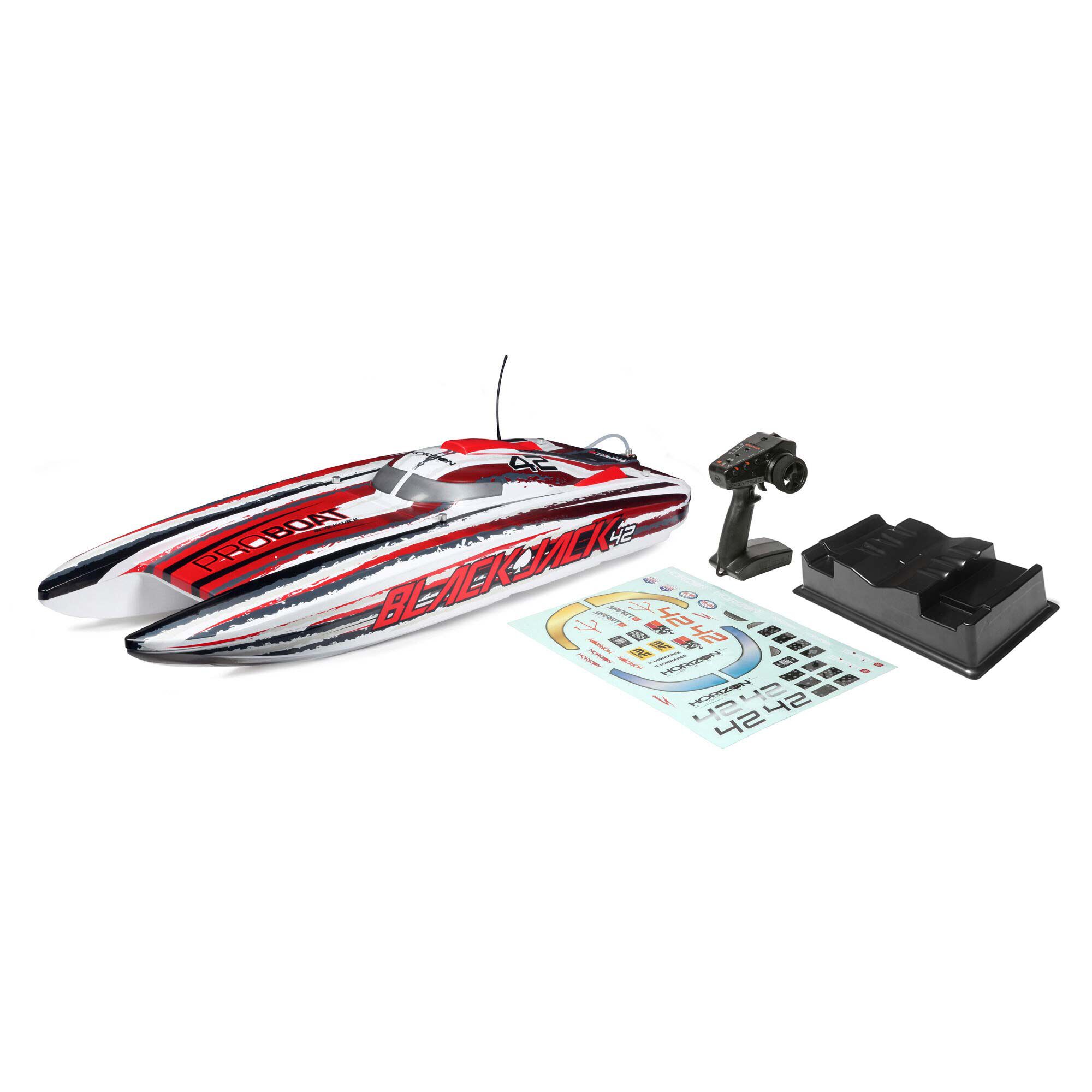 �˾���ũ PRB08043T2 [PROBOAT] [8�� ���ӹ���] Blackjack 42-inch Brushless 8S Cat,WHT/RED - ���͸�, ������ �ʿ� 29