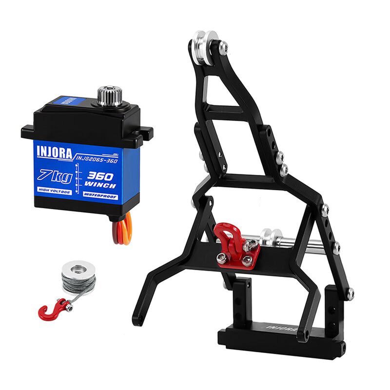 INJORA INJS2065-360 Winch Servo & Crane Kit, 1/18 Traxxas TRX-4M