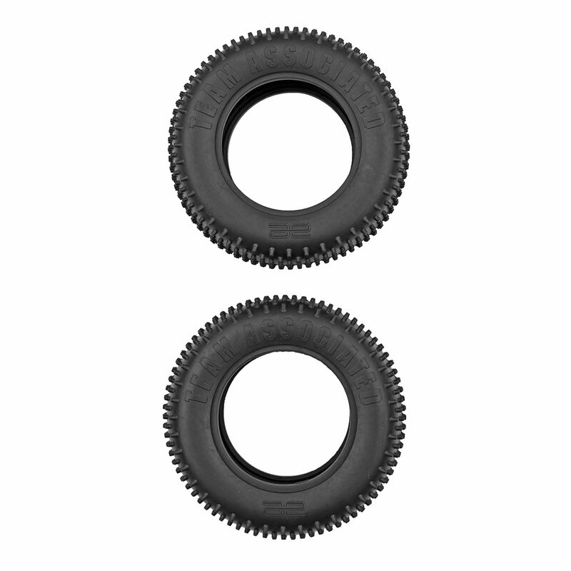 Rear Mini Pin Tires, 1/10 Team Associated RC10T