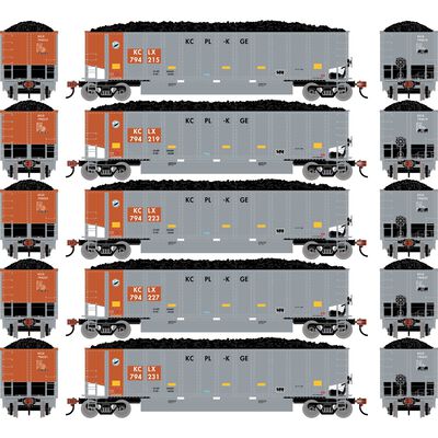 HO ATH Bethgon Coalporter w/Coal Load, KCLX #794215/794219/794223/794227/794231 (5) HO ATH Bethgon Coalporter w/Coal Load, KCLX #794215/794219/794223/794227/794231 (5)