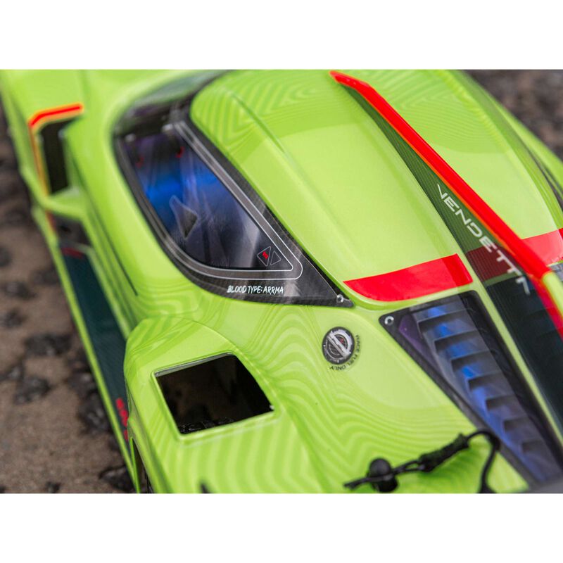 [���ܼ�] ARA4319V3T1 [ARRMA] 1/8 VENDETTA 4X4 3S BLX Brushless All-Road Speed Bash Racer, Green