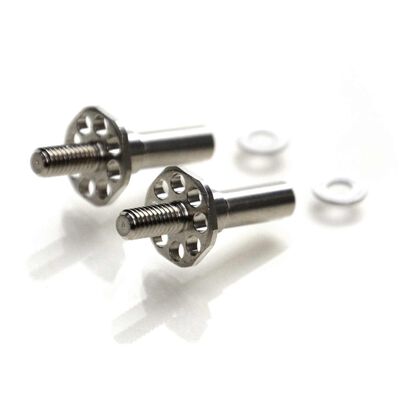 Titanium Front Axles, 1 Pair: Rb10 Titanium Front Axles, 1 Pair: Rb10