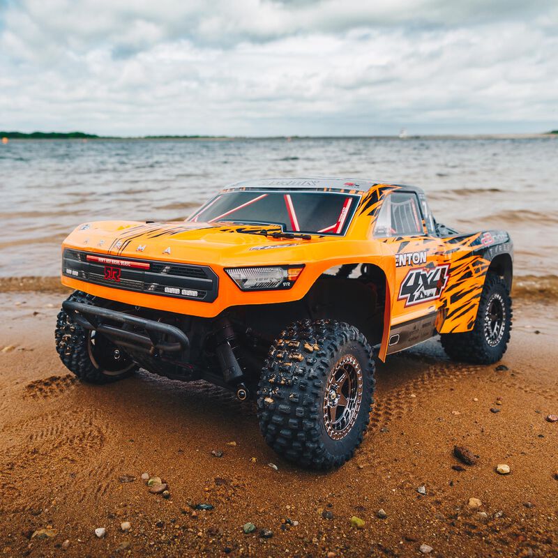1/10 SENTON 3S BLX 4WD Brushless Short Course Truck with Spektrum RTR, Orange/Black