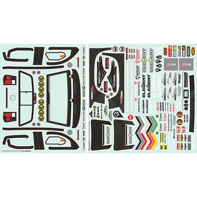 Body Decal Sheets, 1/10 Element Enduro Knightwalker Body Decal Sheets, 1/10 Element Enduro Knightwalker