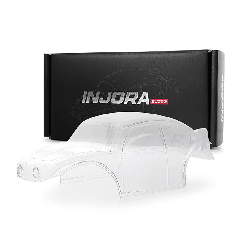 INJORA 1/30 Classic Bug Body, Clear, 1/24 Axial SCX24