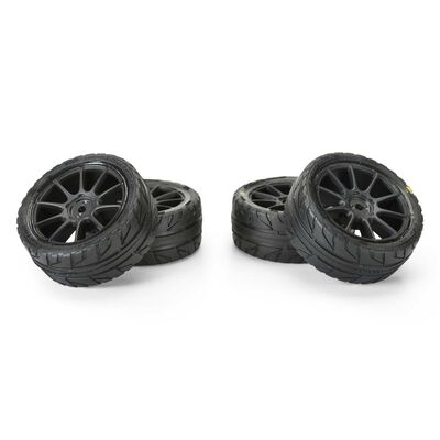 1/14 Vector Tire MTD 12mm Black Velocity Wheel (4): ARRMA TYPHON GROM 1/14 Vector Tire MTD 12mm Black Velocity Wheel (4): ARRMA TYPHON GROM