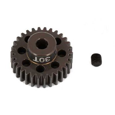Factory Team Aluminum Pinion Gear, 30T, 48P, 1/8 Shaft Factory Team Aluminum Pinion Gear, 30T, 48P, 1/8 Shaft
