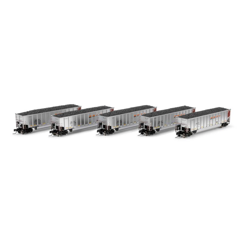 Athearn N ATH Bethgon Coalporter w/Coal Load, BNSF #671056/671064/671082/671100/671125 (5) Athearn N ATH Bethgon Coalporter w/Coal Load, BNSF #671056/671064/671082/671100/671125 (5)