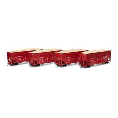 HO 40' Wood Chip Hopper with Load, GM #82519 / 82521 / 82533 / 82548 (4) HO 40' Wood Chip Hopper with Load, GM #82519 / 82521 / 82533 / 82548 (4)