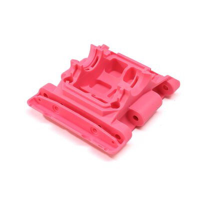 Rear Lower Skid / Gearbox Mount, Pink Rear Lower Skid / Gearbox Mount, Pink