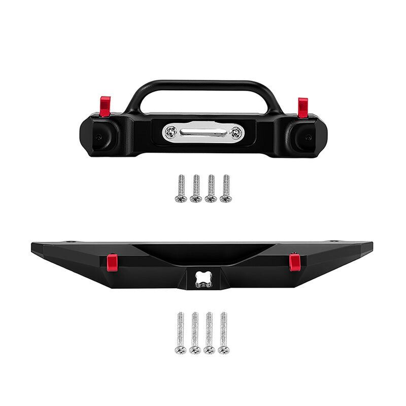 INJORA Aluminum Front & Rear Bumper Set, 1/30 Axial SCX30 JLU