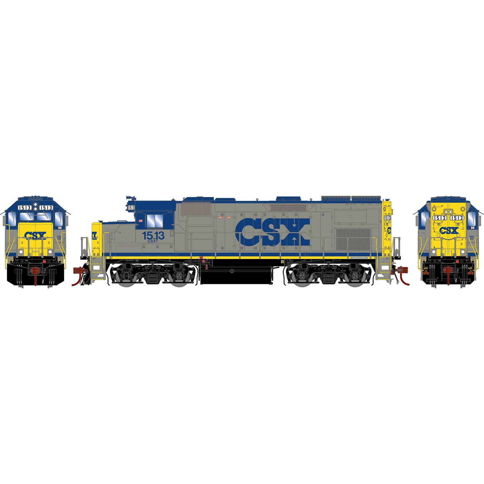 HO GP15T Locomotive, CSX #1513