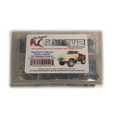 Stainless Steel Screw Kit: Axial SCX10 II '55 Ford Stainless Steel Screw Kit: Axial SCX10 II '55 Ford