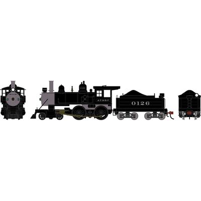 HO ATH 4-4-0 Steam Locomotive w/DCC & Sound, ATSF #0126 HO ATH 4-4-0 Steam Locomotive w/DCC & Sound, ATSF #0126