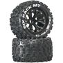 Six-Pack MT 2.8" 2WD Mounted Front C2 Tires, Black (2)