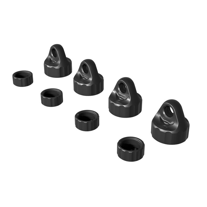 ARRMA Shock Cap (4pcs), Gunmetal: GROM