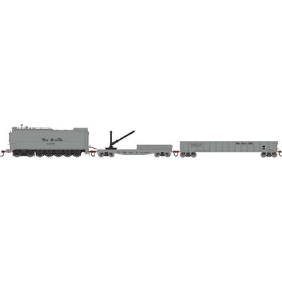 HO MOW Set, DRGW Fuel Oil Tank Car #AX-2958/Derrick Car #AX-21677/52' Mill Gondola #X3972 (3) HO MOW Set, DRGW Fuel Oil Tank Car #AX-2958/Derrick Car #AX-21677/52' Mill Gondola #X3972 (3)