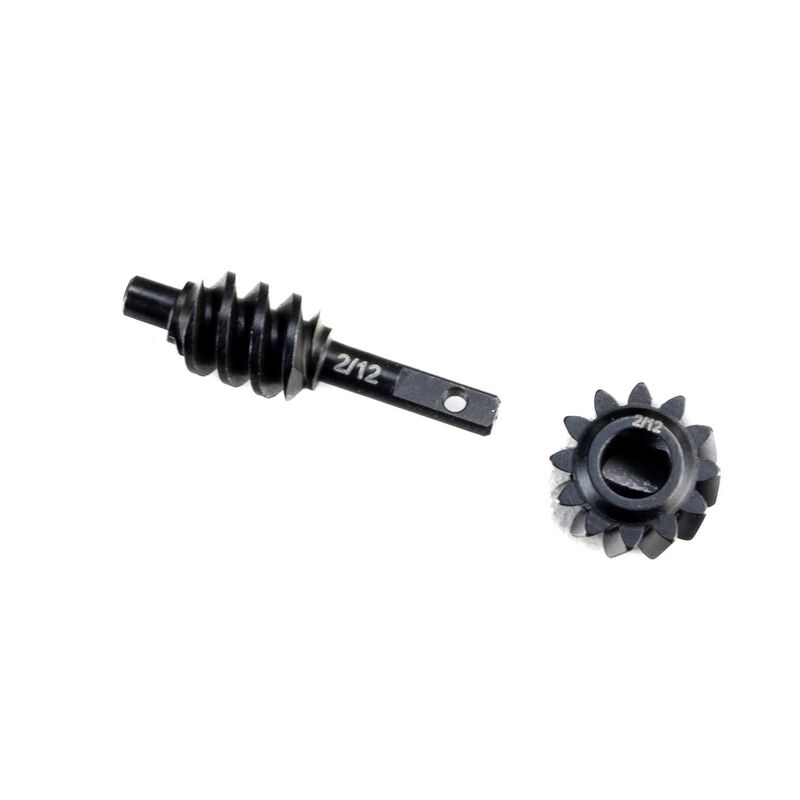 Axial Steel Ring/Pinion Worm Gear, 2/12T, Axle: SCX30 Axial Steel Ring/Pinion Worm Gear, 2/12T, Axle: SCX30