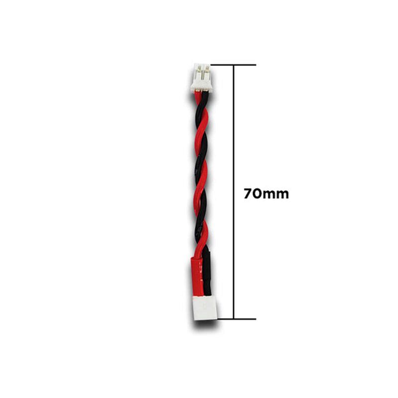 High Quality Male 2-Pin JST-PH to Female 2-pin JST-PH, 70mm