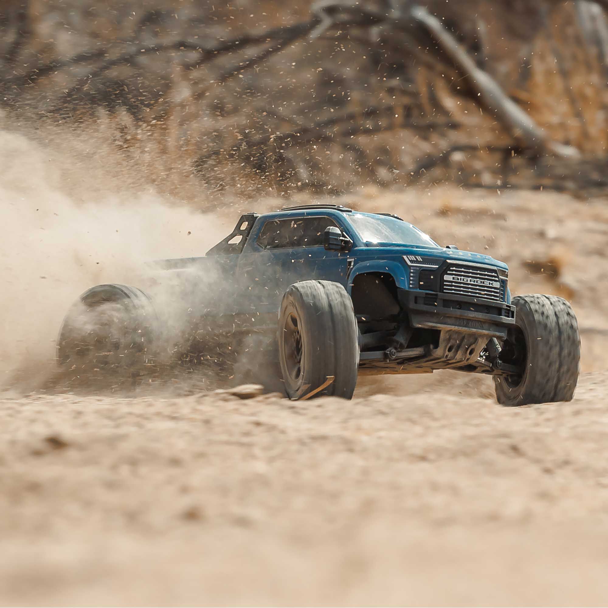 �˾���ũ ARA4312V4T3 [ARRMA] 1/10 BIG ROCK 223S DSC 4X4 RTR �귯������ ���� Ʈ��, �Ķ��� 9