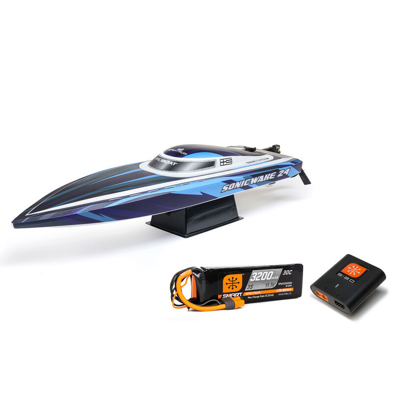 Pro Boat Sonicwake 24" Self-Righting Brushless Deep-V RTR (Battery & Charger Included), Blue Pro Boat Sonicwake 24" Self-Righting Brushless Deep-V RTR (Battery & Charger Included), Blue