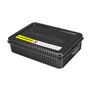 Shorty Battery Storage Box with Foam Liner, Black