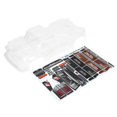 1/5 Clear Body Shell with Decals: OUTCAST 8S 1/5 Clear Body Shell with Decals: OUTCAST 8S